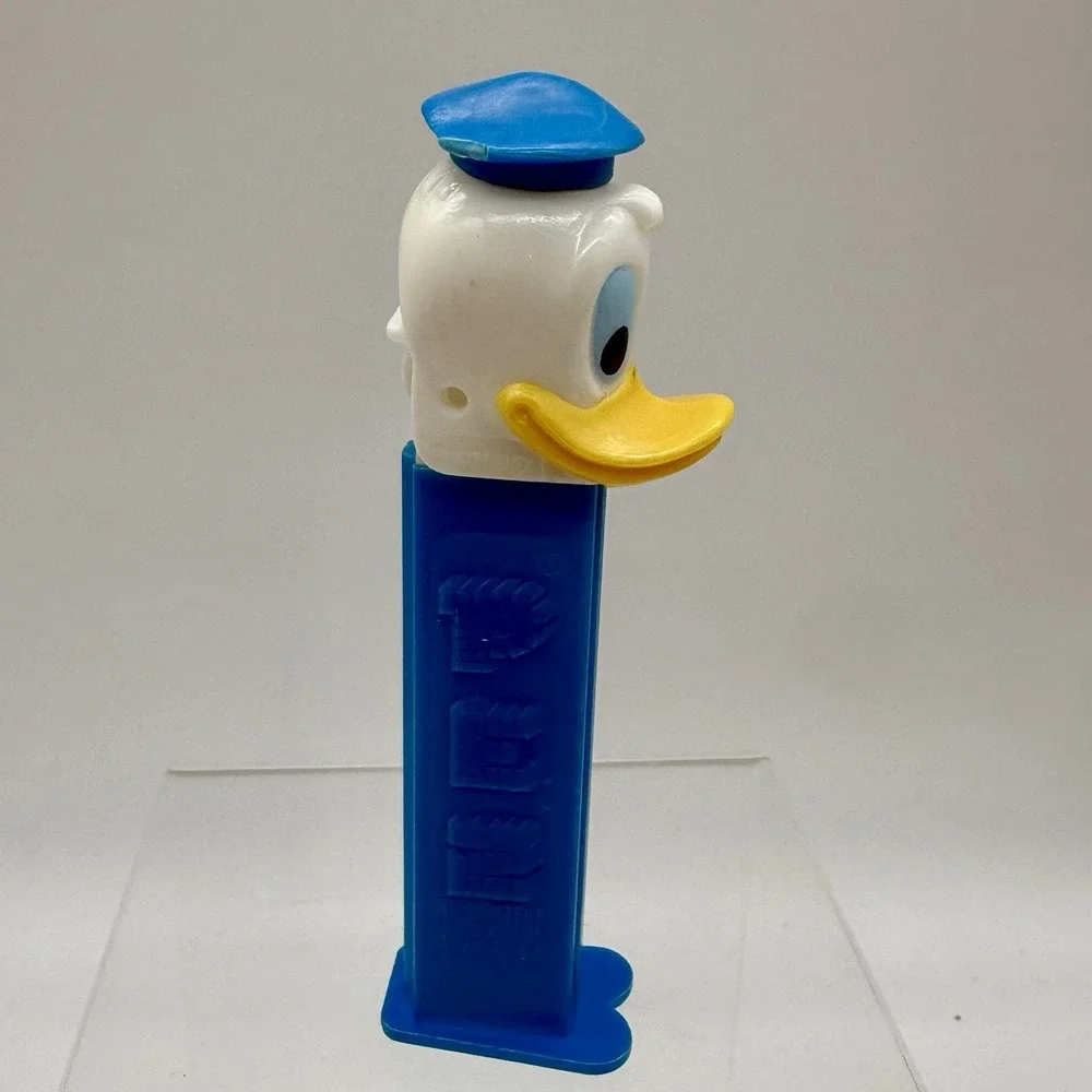 Pez Dispenser Disney Donald Duck With Feet Vintage‎ Flaw Missing Hat Tassel